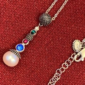 NWT eSBe by Sara Blaine #11069 SatinChic Drop Necklace